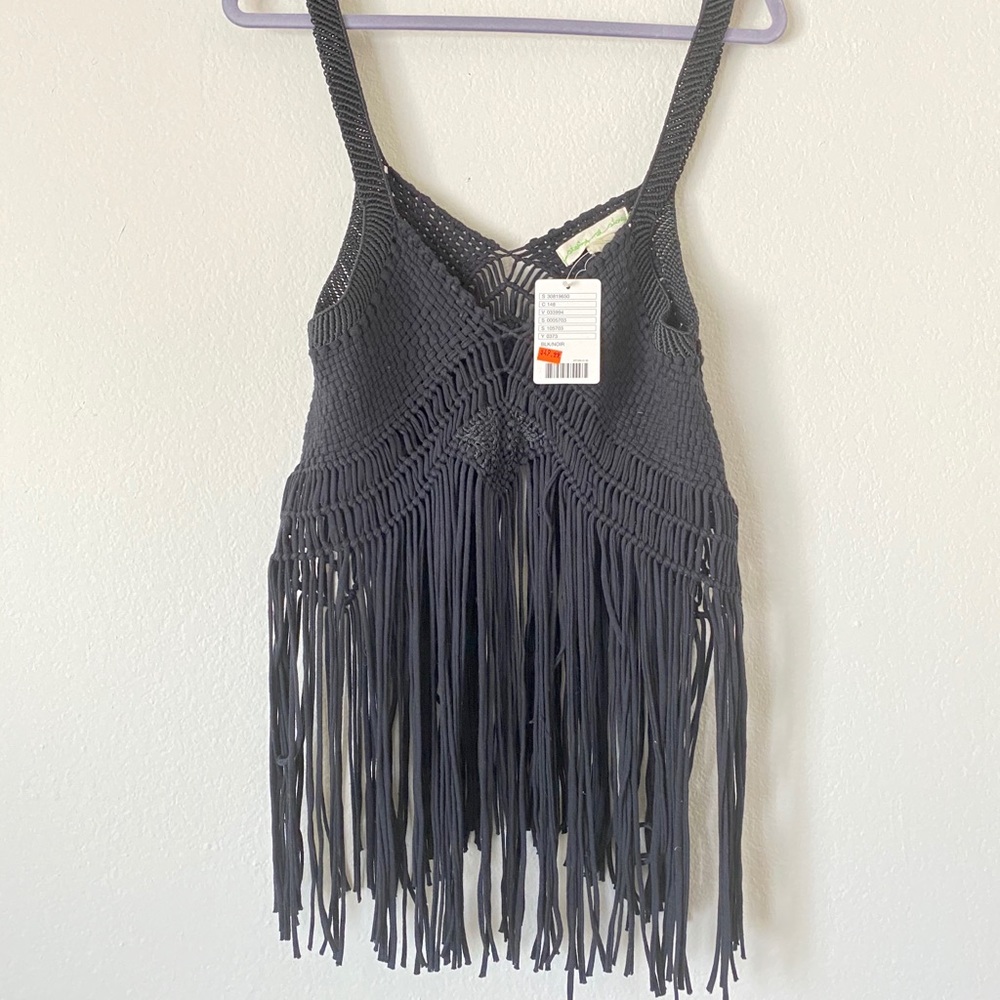 🖤 Crop Top with Fringe 🖤